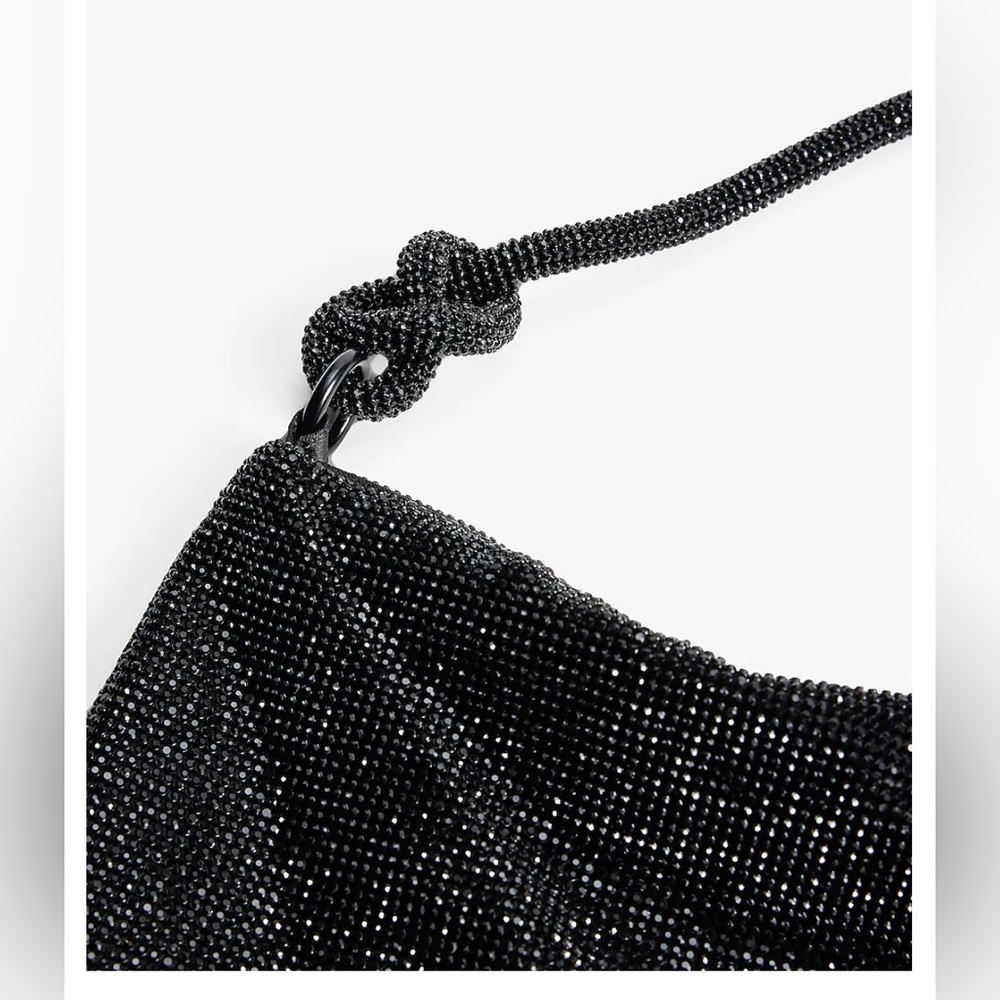 Express Rhinestone knot Strap Slouch bag - Picture 3 of 12